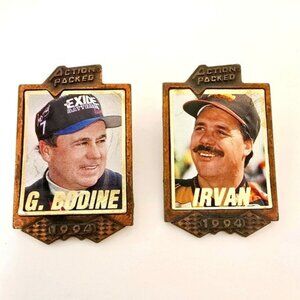 Vintage Nascar Racing Trading Pins 1994 Action Packed Ernie Irvan Geoff Bodine